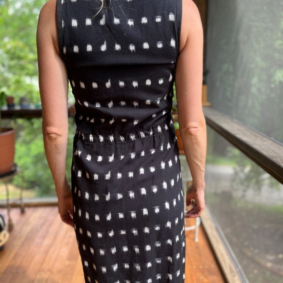 Modaspia navy wool midi dress - Picture 2 of 3